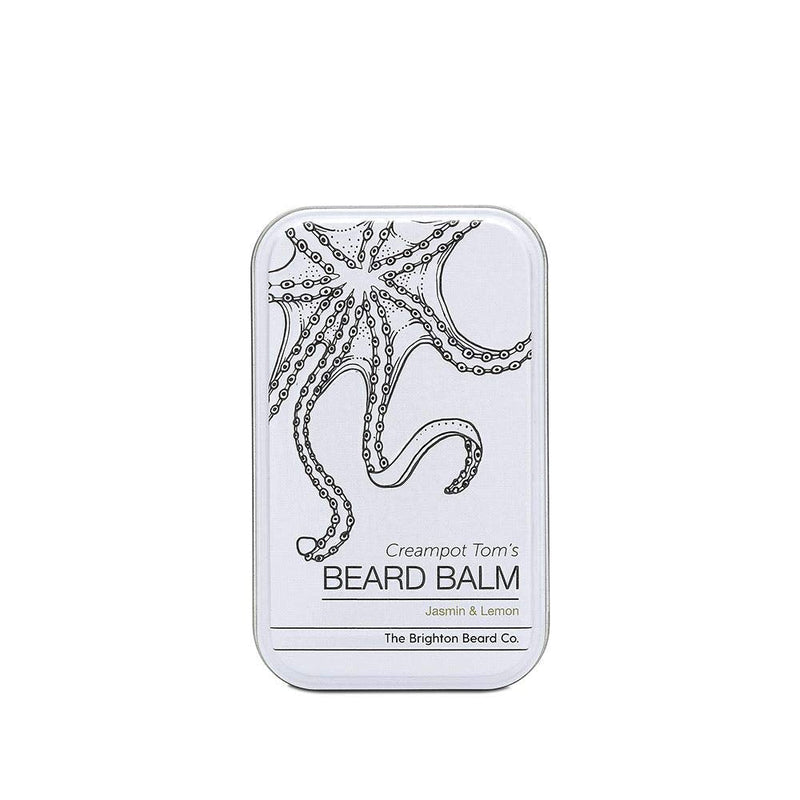 Brighton Beard Company Creampot Tom's Jasmin & Lemon Beard Balm, Handmade Balm Conditions & Repairs Beard, Light Shine 40ml - BeesActive Australia