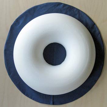 COMFORTNIGHTS Surgical Ring Cushion (donut cushion) (piles/pile),with washable Blue poly cotton cover - BeesActive Australia