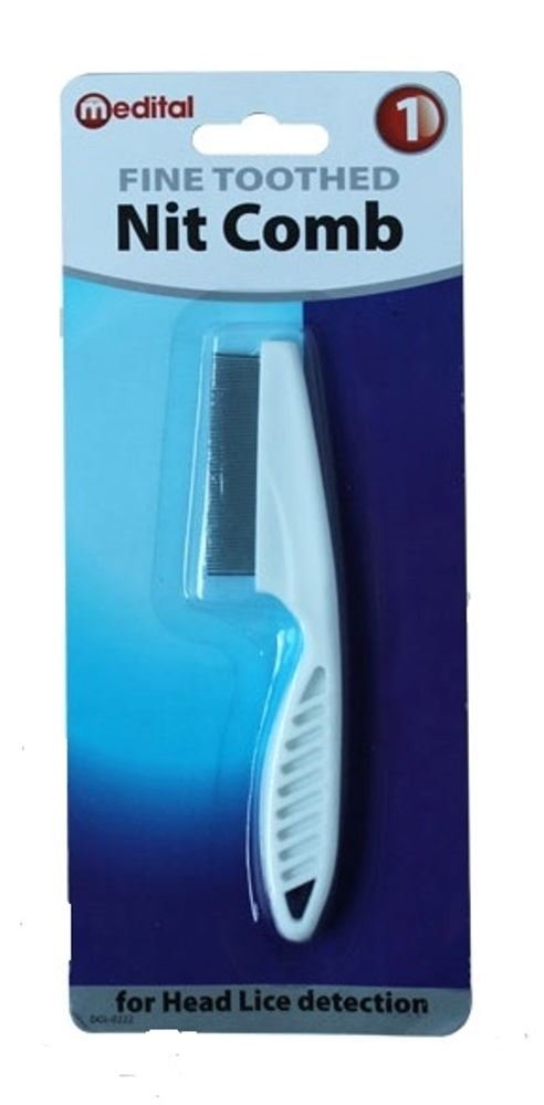 Standard Quality Durable Effective Handle Flea Lice Fine Metal Tooth Hair Nit Comb For Kids & Adults Use - BeesActive Australia