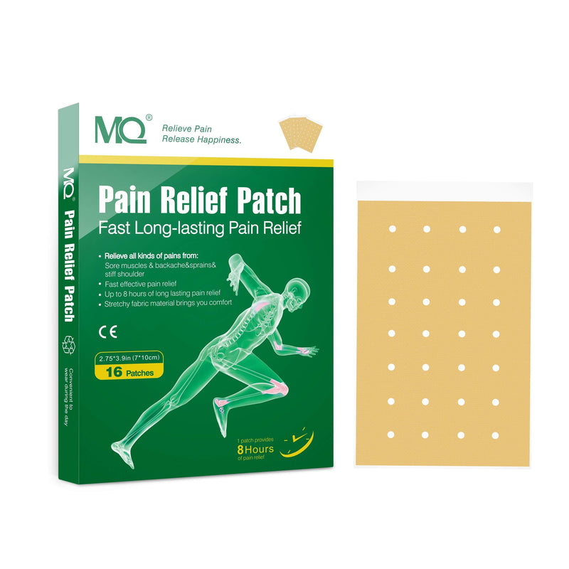 MQ Backache/Joint/Muscle Pain Relief Patch,7 * 10cm/Sheet,16 Patch/Box 16 Count (Pack of 1) - BeesActive Australia