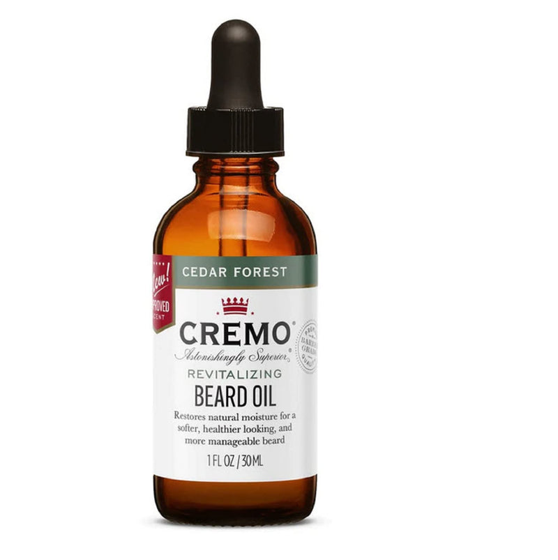 Cremo Beard Oil, -- Restores Moisture, Softens And Reduces Beard Itch for All Lengths Of Facial Hair, 1 Ounce Forest Blend - BeesActive Australia