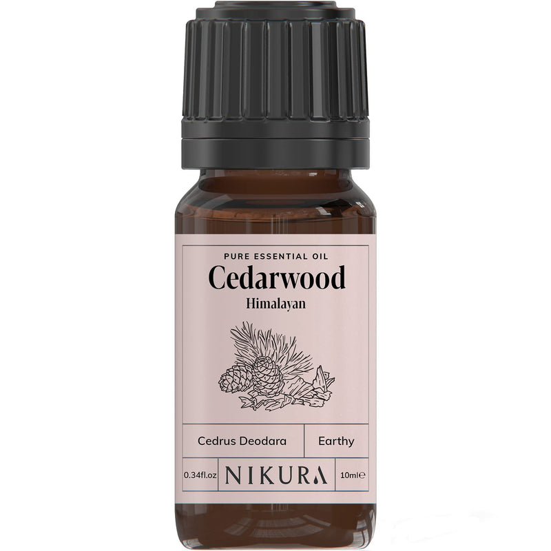 Nikura | Cedarwood (Himalayan) Essential Oil - 10ml - 100% Pure 10 ml (Pack of 1) - BeesActive Australia