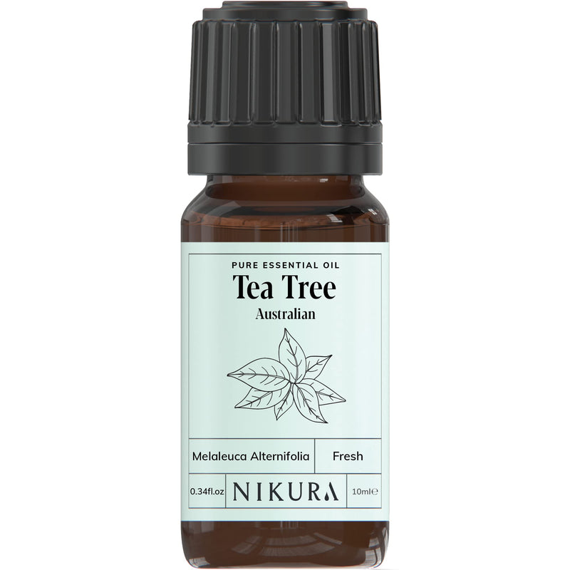 Nikura | Tea Tree (Australian) Essential Oil - 10ml - 100% Pure 10 ml (Pack of 1) - BeesActive Australia