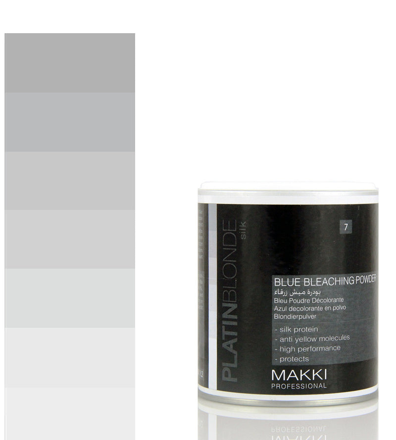 Platin Blonde Blue Hair Bleach Powder with Silk Protein and Anti Yellow Molecules - 150g 150 g (Pack of 1) - BeesActive Australia