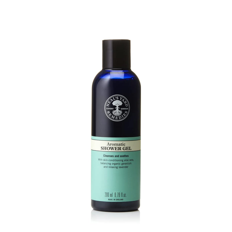 Neal's Yard Remedies Aromatic Shower Gel | Sooth & Uplift with Relaxing Lavendar & Organic Geranium - BeesActive Australia