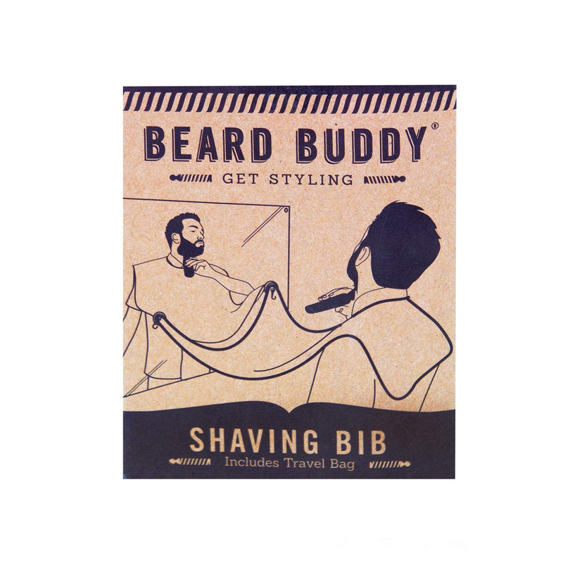 Fizz Creations Beard Buddy Shaving Bib - Attaches to mirror with suction cups for mess free styling trimming - BeesActive Australia