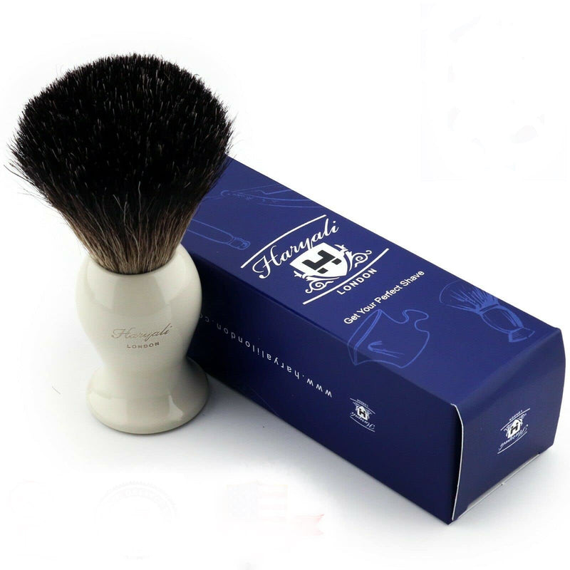Pure Black Badger Hair Shaving Brush with The Ivory Color Base Comes with The Designer Box Special for Men - BeesActive Australia