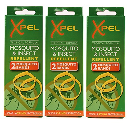 3 x 2 x Adult Xpel Tropical Formula Mosquito/Insect Repellent Bands (Deet Free) by Xpel - BeesActive Australia