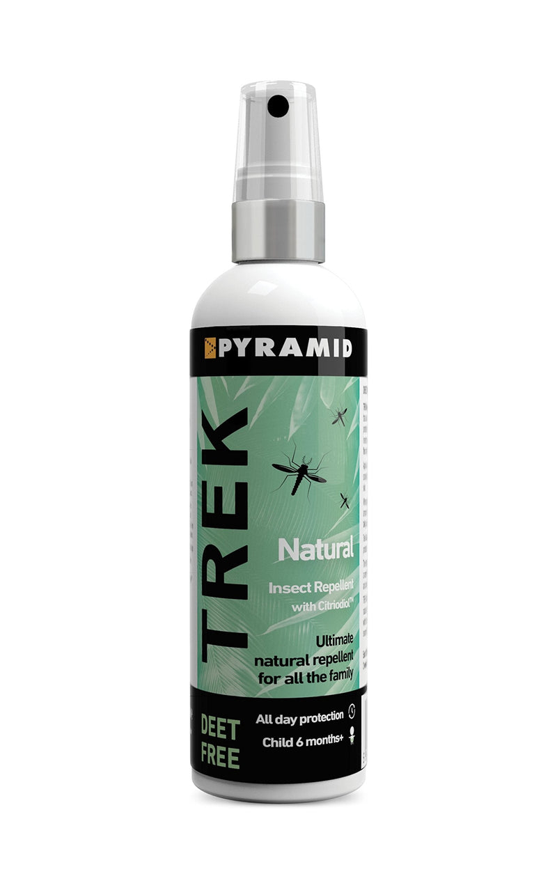 Pyramid Trek Natural No DEET Insect/Mosquito Repellent DEET FREE Citriodiol Spray - 100ml 100 ml (Pack of 1) - BeesActive Australia