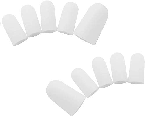 Homgaty 10 Piece Gel Toe Caps Cover Soft Protectors Prevent Blisters Corns Pain Relief - BeesActive Australia