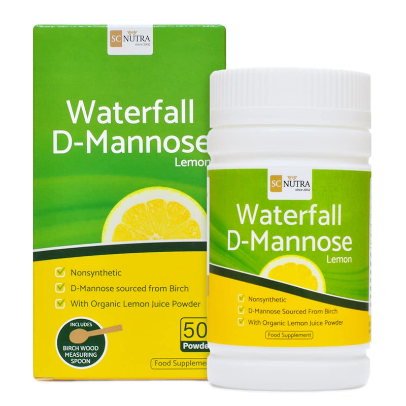 D-Mannose & Organic Alkalising Lemon Juice Powder 50g - Great Tasting & Lemon Sherbert Flavour - SC Nutra (Sweet Cures) - BeesActive Australia