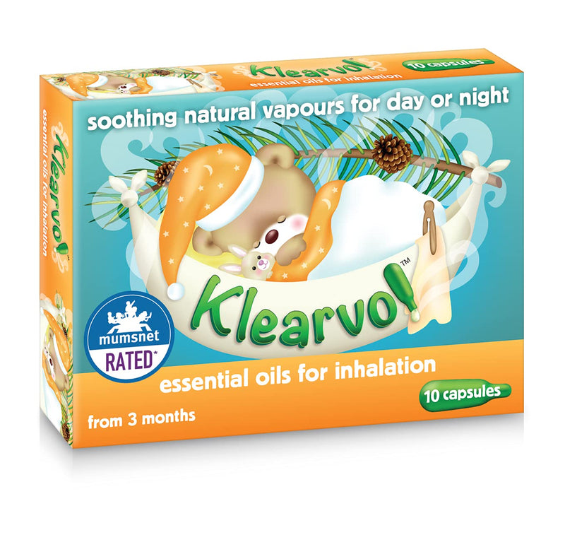 Klearvol Essential Oils Inhalation Capsules | from 3 months + | Karvol Alternative | Natural Vapours for Day and Night - BeesActive Australia