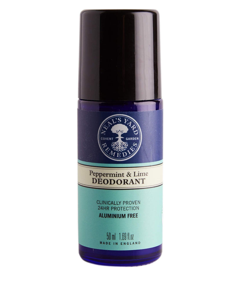 Neal's Yard Remedies Peppermint & Lime Roll On Deodorant | 24Hr Protection Against Odour & Wetness - BeesActive Australia