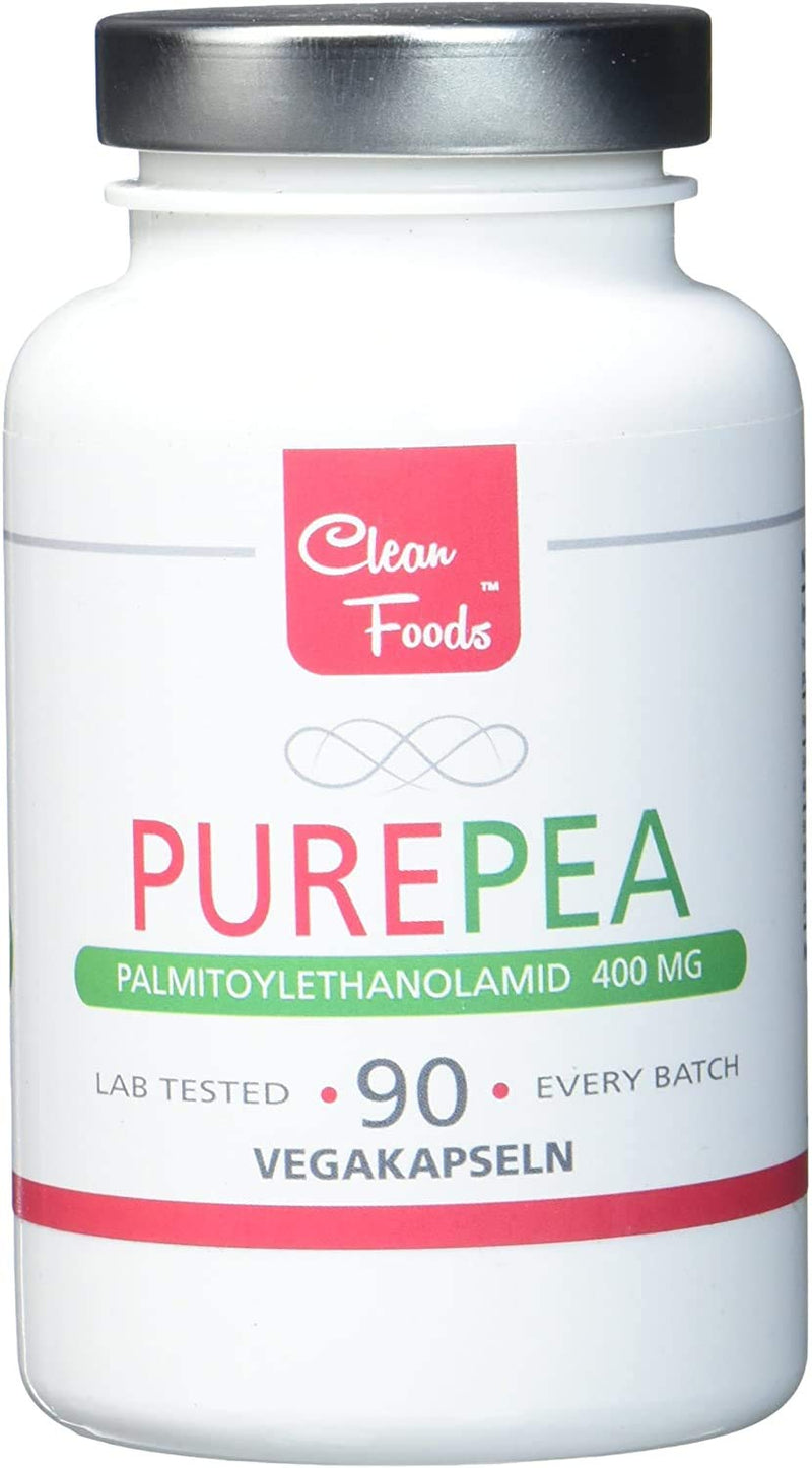 Pure Pea 90 Vegetable Capsules Palmitoylethanolamid 400mg Clean Foods Pea Optimal Certified 400mg high doses - BeesActive Australia