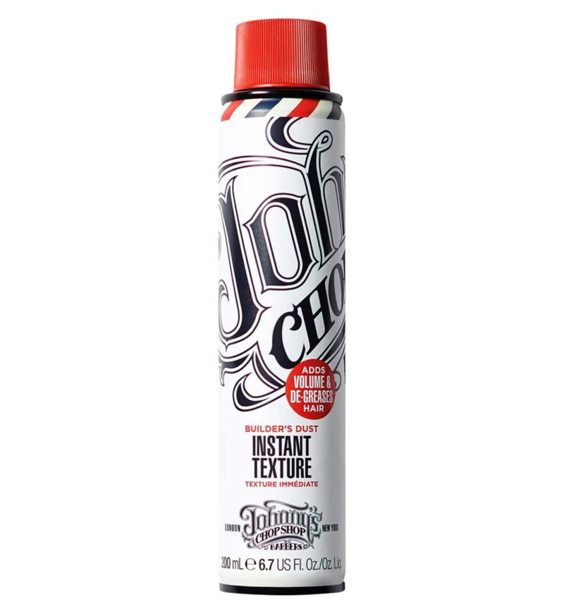 Johnny's Chop Shop - Builder's Dust Instant Texture Spray, Adds Volume & Refreshes Hair (200ml) Pack of 1 - BeesActive Australia