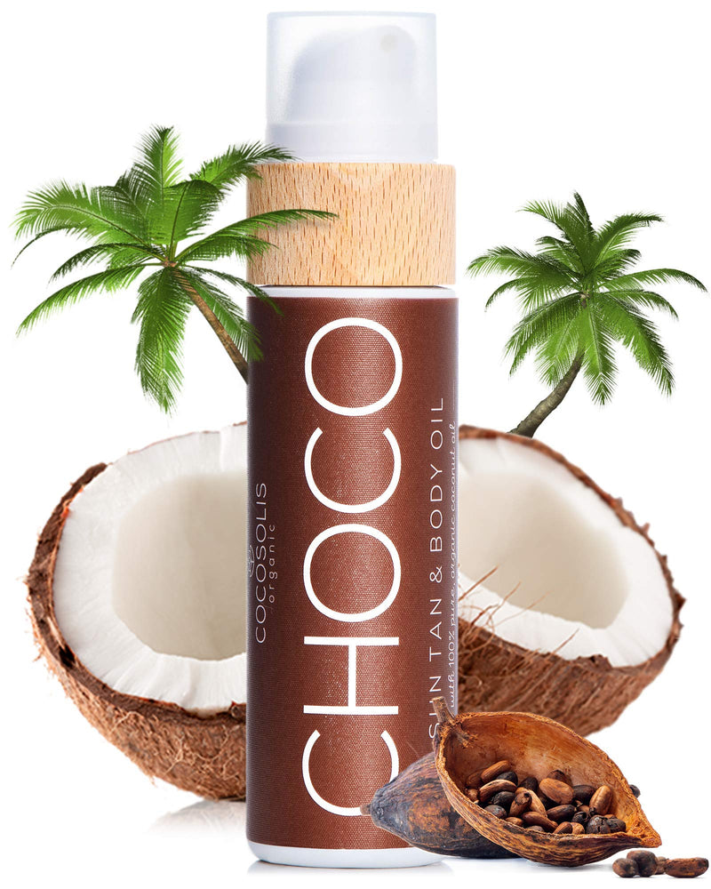 COCOSOLIS Choco Tan Accelerator with Vitamin E, Bio Oil Body Lotion for Natural Tan (110 ml) - BeesActive Australia
