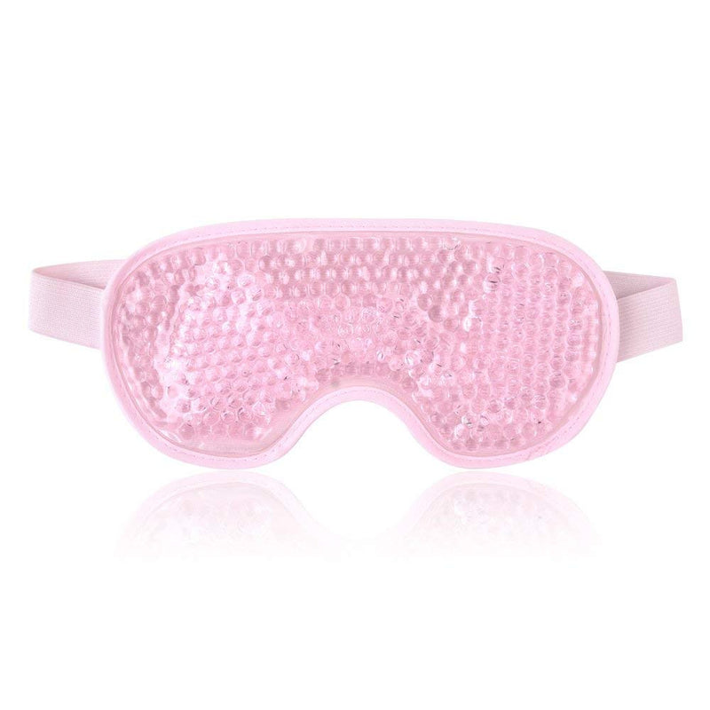 County Aqua Peas Cooling Gel Eye Mask - Cool/Warm Therapy - Perfect For Insomnia, Puffy Eyes & Dark Circles (Pink) Pink - BeesActive Australia