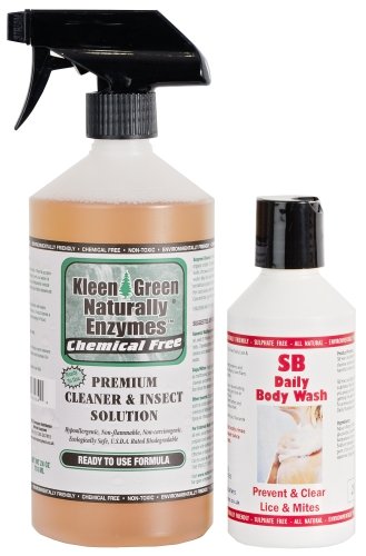 Kleen Green 24oz RTU Assists in cleaning and removing fleas,lice and mite's Insect Control Spray-SB Body Wash 250ml - BeesActive Australia