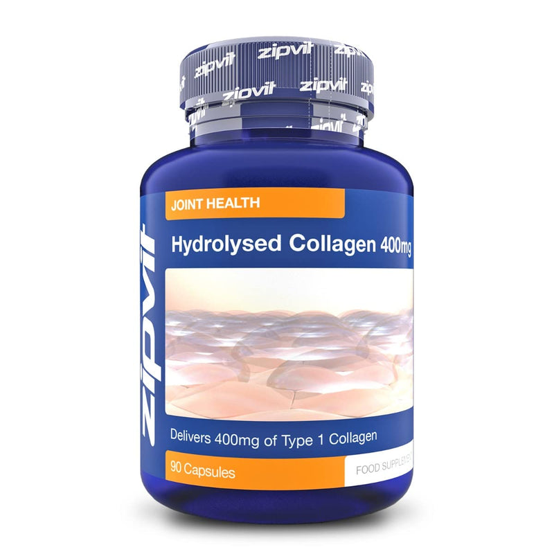 Collagen 400mg, 90 Capsules of Hydrolysed Collagen Powder with Vitamin C. for Normal Skin and Collagen Formation. - BeesActive Australia