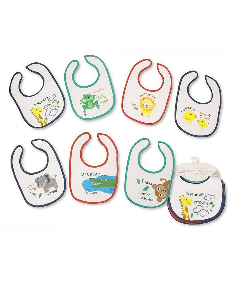 Baby Bibs 7 Days of The Week Bibs Boys and Girls Options 0-6 Months (Boys 7 Days) Boys 7 days - BeesActive Australia