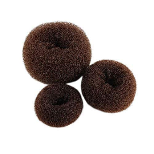 Sohapy 3 Pieces Brown Women Hair Bun Maker Donuts Ring - (1Large, 1Middle, 1Small) - BeesActive Australia