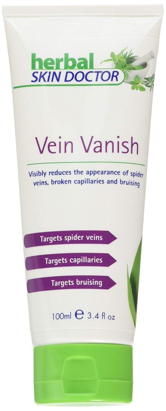 Vein Vanish Varicose Vein Spider Thread Veins Broken Capillaries Bruising Removal Cream 100ml - BeesActive Australia