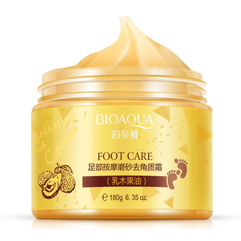 BIOAQUA Foot Care Herbal Massage Scrub-Exfoliating Cream Cleansing Delicate Feet Skin Shea Oil Natural Extracts180g - BeesActive Australia