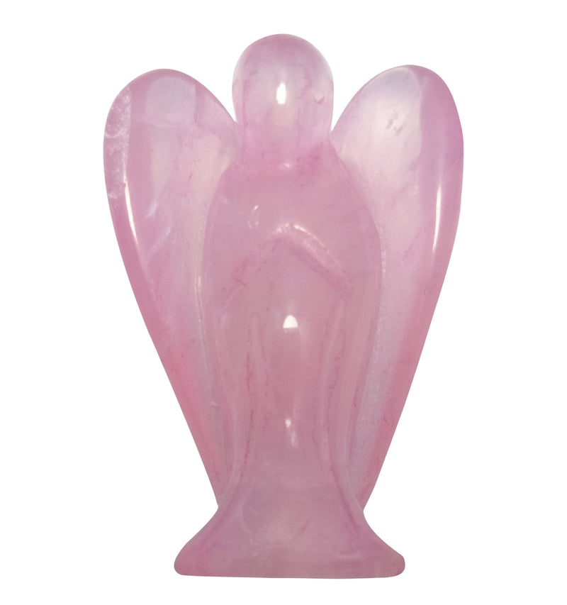 Mina Heal Guardian Angel Figurine, Pocket Size, Made Rose Quartz Gemstone Crystal Representing Love, Peace & Healing… 1 pcs M Size - BeesActive Australia