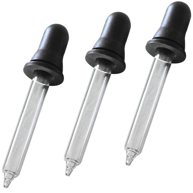 Medisure Healthcare Medical First Aid Lab Eye Dropper Clear Glass Pipette x 3 Tubes - BeesActive Australia