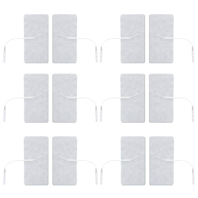 Med-Fit TENS Pads - self adhesive Pads 12 pads 5cm x 10cm - Universal Fit-Comes with placement chart - BeesActive Australia