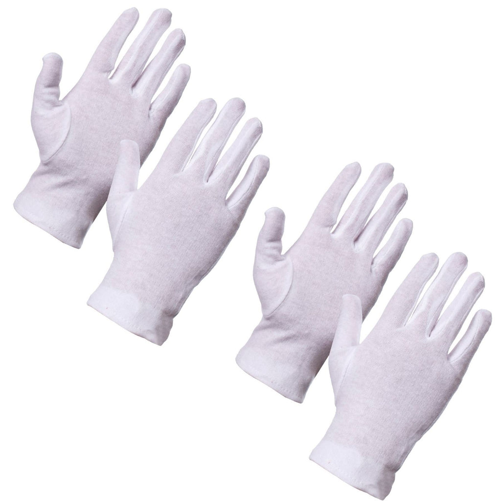 2x Pairs Of Medium Medisure 100% Cotton Medical Gloves - Dry Skin/Eczema Moisturising Hand Gloves - BeesActive Australia