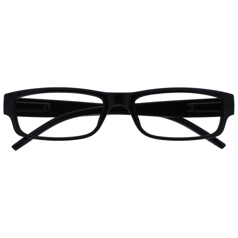The Reading Glasses Company Black Lightweight Comfortable Readers Mens Womens R32-1 +1.00 +1.00 Magnification - BeesActive Australia