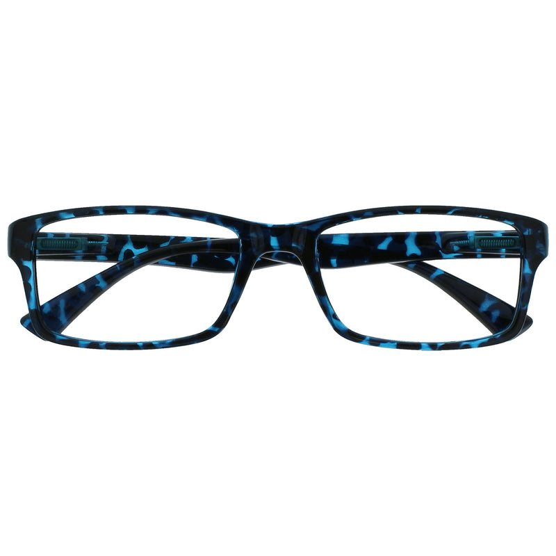 The Reading Glasses Company Blue Tortoiseshell Readers Designer Style Mens Womens R92-3 +1.00 +1.00 Magnification - BeesActive Australia