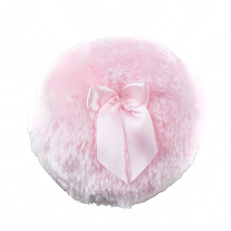 Haifly 2 Pcs 9 cm Portable Ultra Soft Plush Baby Powder Puff Infant Body Puff with Cute Bowknot - BeesActive Australia