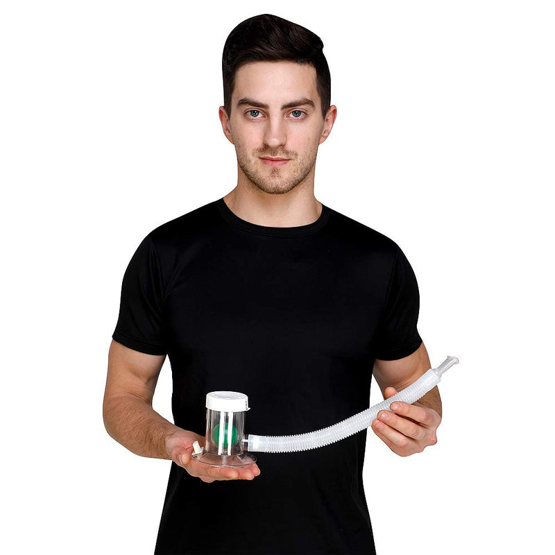 Breath Measurement Device - Compact and Hygienic Lung Exerciser - Manual Graded Setting to Monitor Progress - BeesActive Australia