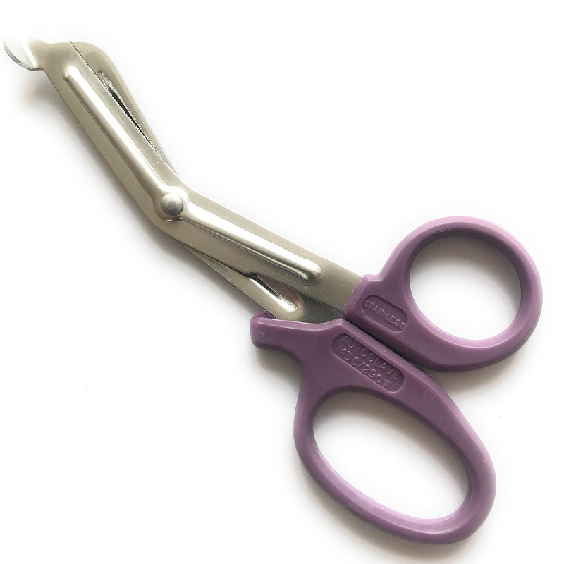 INSGB Tuff Cut Scissors Tough Shears First Aid Nurse Paramedic Emergency EMT (small, Purple) - BeesActive Australia
