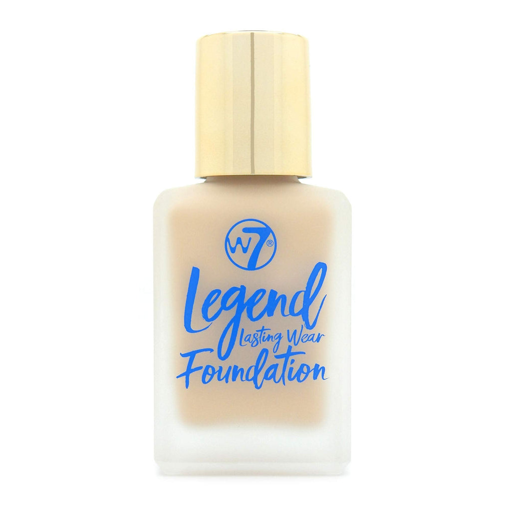 W7 Legend Foundation - Creamy Liquid Foundation for Poreless, Semi-Matte Medium Coverage - 28ml (Buff) Buff - BeesActive Australia