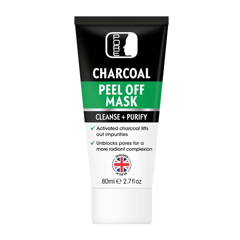 PORE Peel off Face Mask - Activated Bamboo Charcoal, Unisex, Blackhead Removal, Deep Cleansing Skin Care (80ml tube) - BeesActive Australia