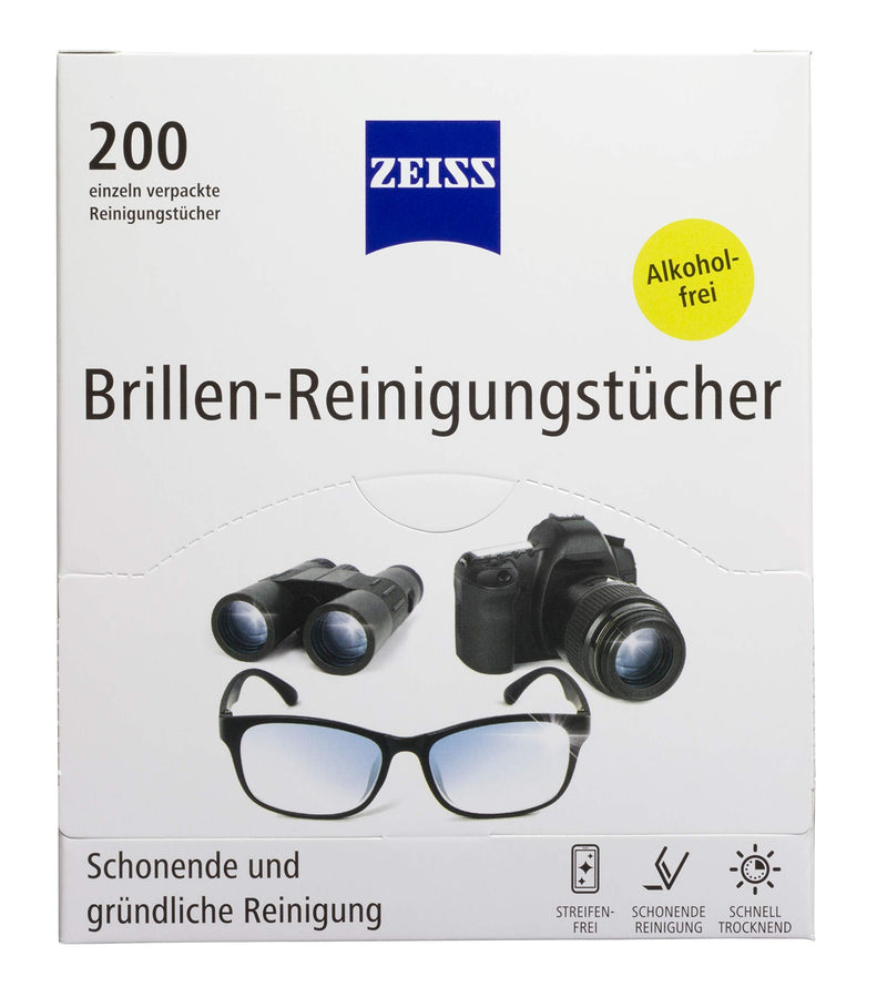 ZEISS glasses cleaning wipes (200 pieces), NEW formulation for gentle and thorough cleaning of your glasses - BeesActive Australia