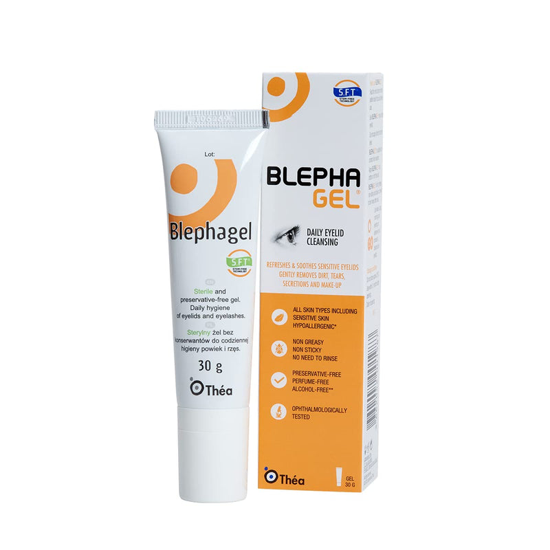 Blephagel Eyelid Cleansing Gel, Hydrating, Softening, Sterile Gel for Daily Hygiene of Eyelids and Eyelashes - BeesActive Australia