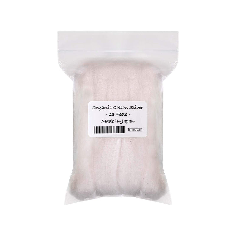 Japanese Organic Cotton Sliver 13 Feets 100% Organic Unbleached [Made in Japan] (1 Pack) 1 Pack - BeesActive Australia