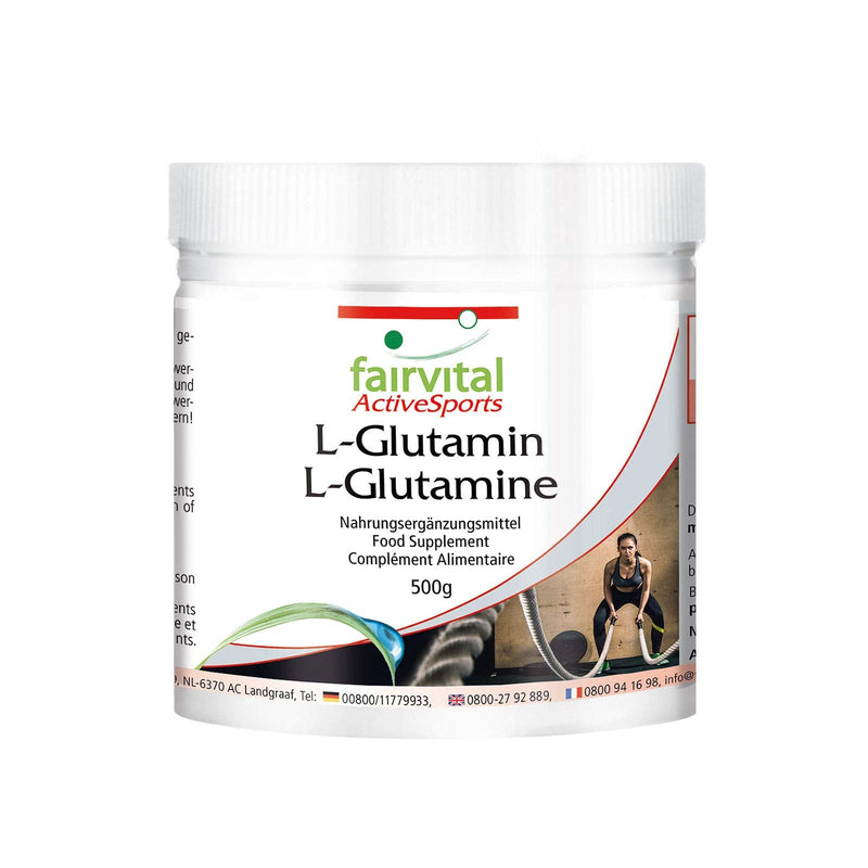 L-glutamine Powder - for 3 Months - Vegan - HIGH Dosage - 500g - Amino Acid Without additives - BeesActive Australia