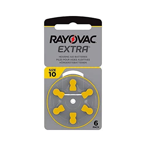 6x Rayovac Extra Advanced with Active Core Technology 10 - the latest generation of hearing aid batteries - BeesActive Australia