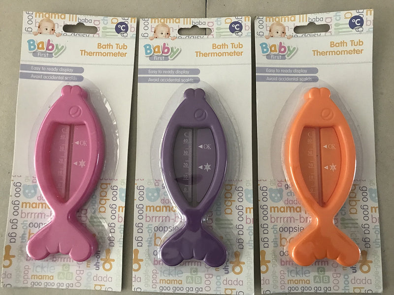 Fish Shape Baby Bath Thermometer, Bath Tub Thermometer. in 3 Colours. Assorted Colour - BeesActive Australia