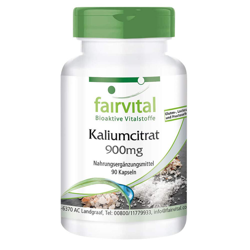 Potassium Citrate 900mg - Vegan - HIGH Dosage - 90 Capsules - 300mg Potassium per Capsule - BeesActive Australia