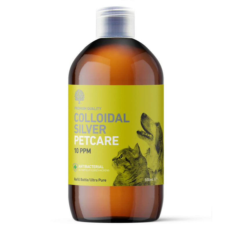 Nature's Greatest Secret Premium Quality Antibacterial Colloidal Silver Petcare 10ppm Bottle 500ml - BeesActive Australia