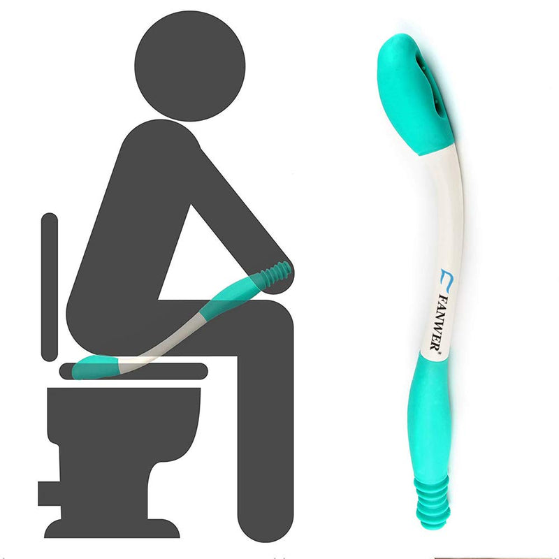 Toilet Aids Tools,Long Reach Comfort Wipe,Extends Your Reach Over 15" Grips Toilet Paper or Pre-Moistened Wipes - BeesActive Australia