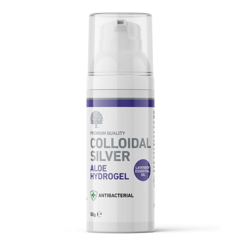 Nature's Greatest Secret Premium Quality Antibacterial Soothing Colloidal Silver Aloe Vera Hydrogel with Lavender Essential Oil 50g - BeesActive Australia