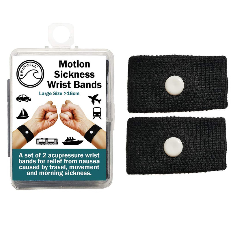 Travel Sickness Bands Adult and Children Wristbands for Morning Sickness Relief Black 1 Pair - BeesActive Australia