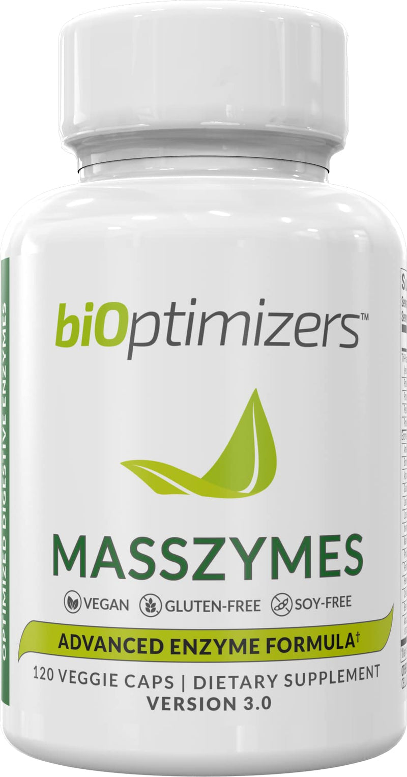 MassZymes - Digestive Enzyme Supplement - with Proteolytic Enzymes (120 Capsules) 120 Count (Pack of 1) - BeesActive Australia